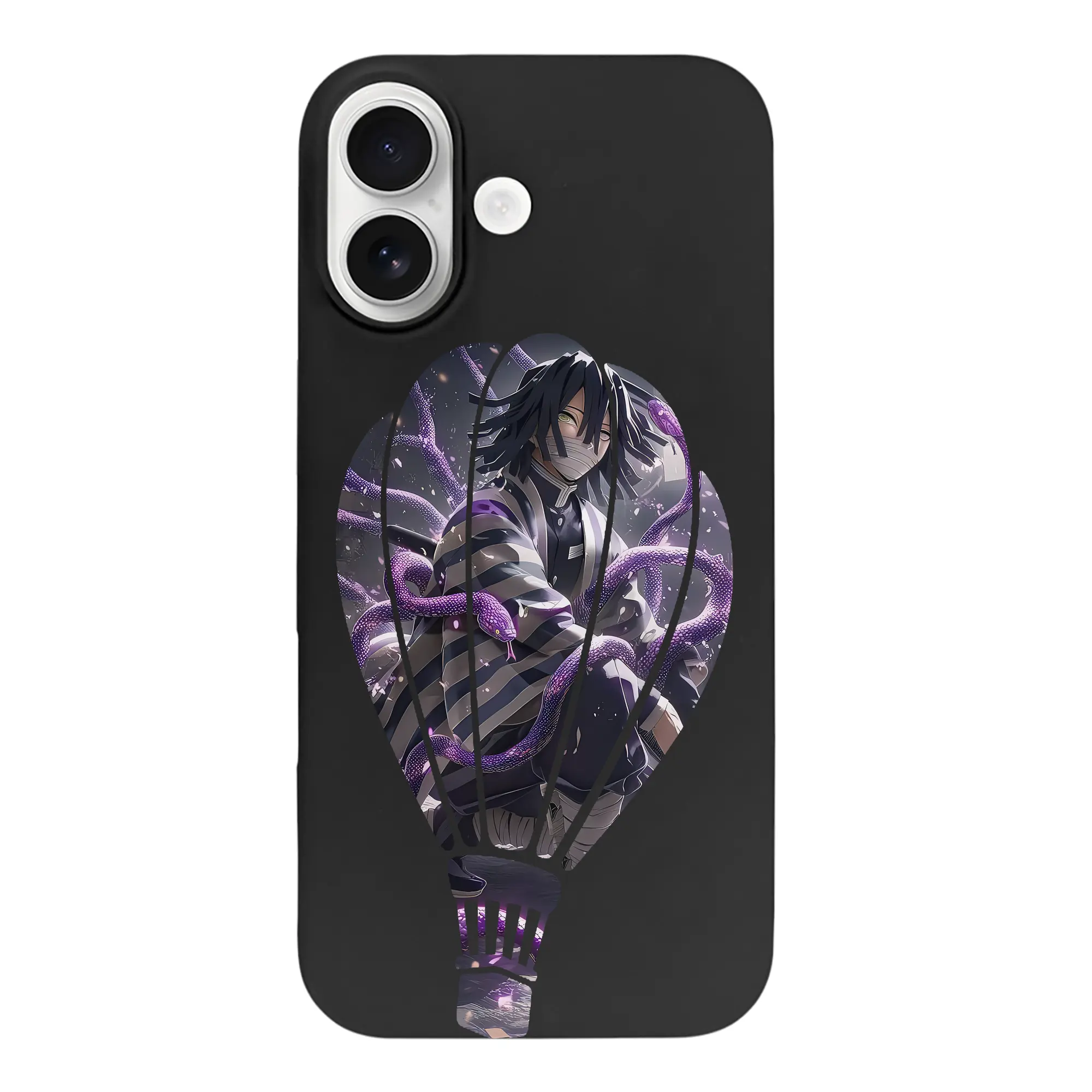 鬼滅の刃 グッズ,伊黒 小芭内 - iPhone 17 シリーズ シリコンケース 薄型 耐衝撃 指紋防止 ソフトタッチカバー 精密フィット 傷防止 保護ケース iPhone 17/17 Air/17 Pro/17 Pro Max 対応